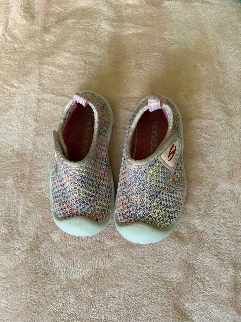 Kids Pastel Multicolor Knit Slip-On Sneakers